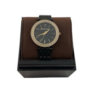 Michael Kors Black and Gold Women's Bracelet Watch